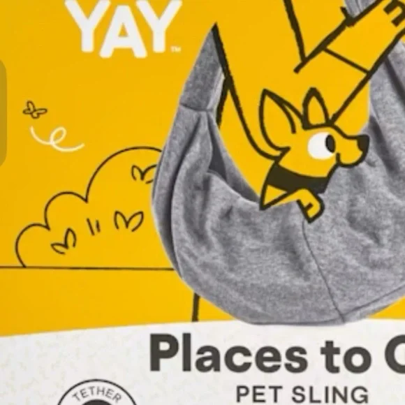 Everyway Gray Pet Sling Carrier - Picture 1 of 7